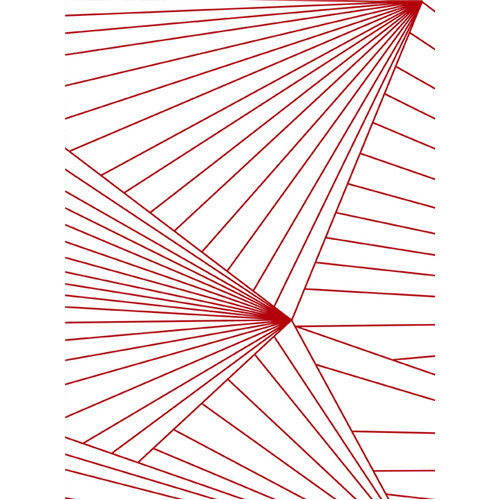 Piros Geometrikus Vlies Tapéta 